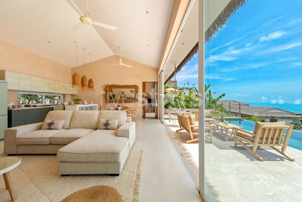 Stunning sea-view pool villa for sale in Koh Samui, Bangor beach. 2065041850