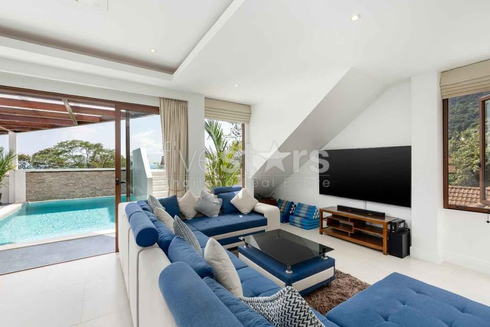 4 Bed rooms sea view villa for sale on Chaweng hill 1976402312