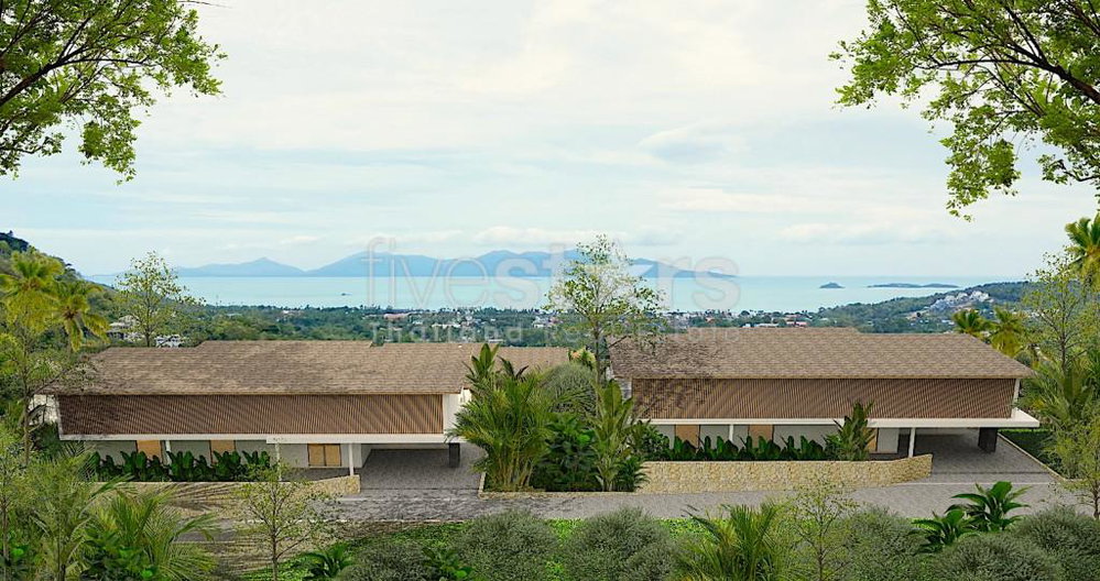New luxury sea view 4 Bedrooms villa for sale in Bophut 1115433989