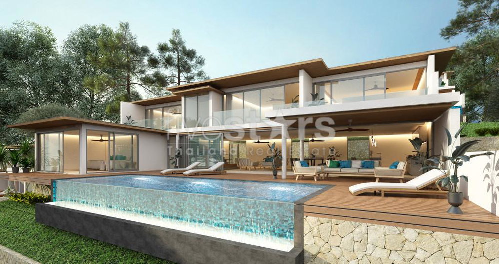 New luxury sea view 4 Bedrooms villa for sale in Bophut 1115433989