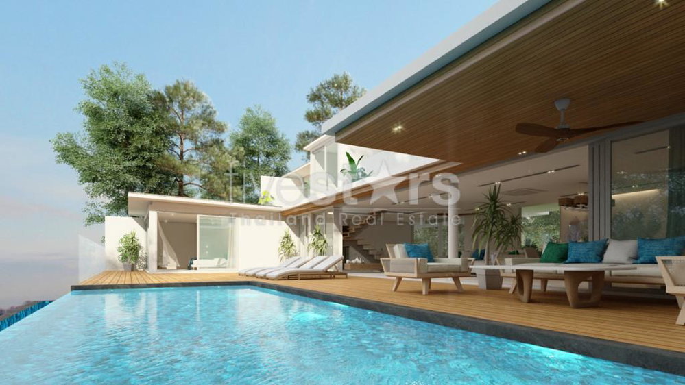 New luxury sea view 4 Bedrooms villa for sale in Bophut 1115433989