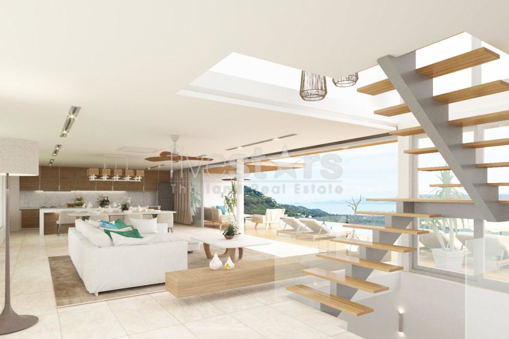 New luxury sea view 4 Bedrooms villa for sale in Bophut 1115433989