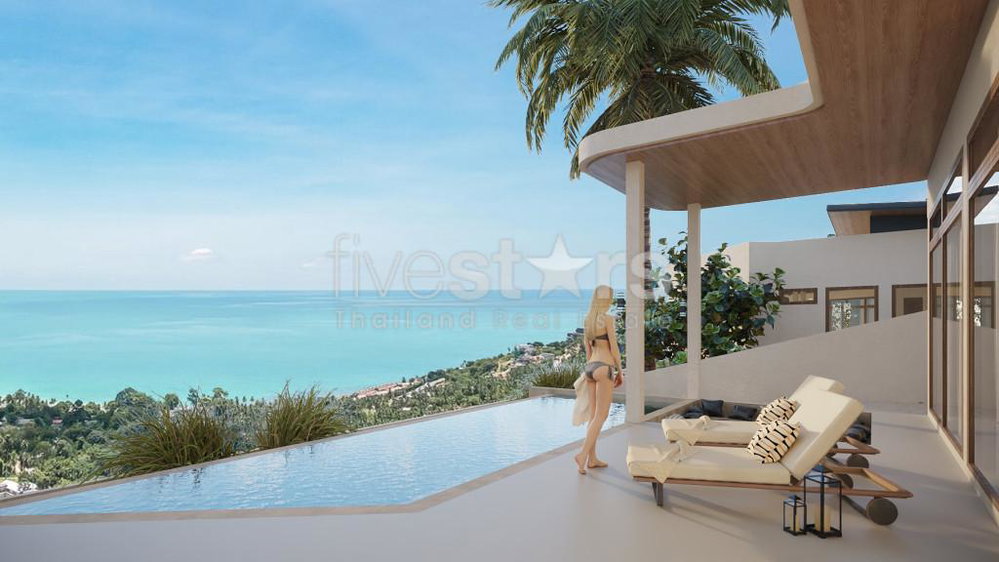 Modern 4-Bedroom Sea View Villas for Sale in Bangrak 3681910207