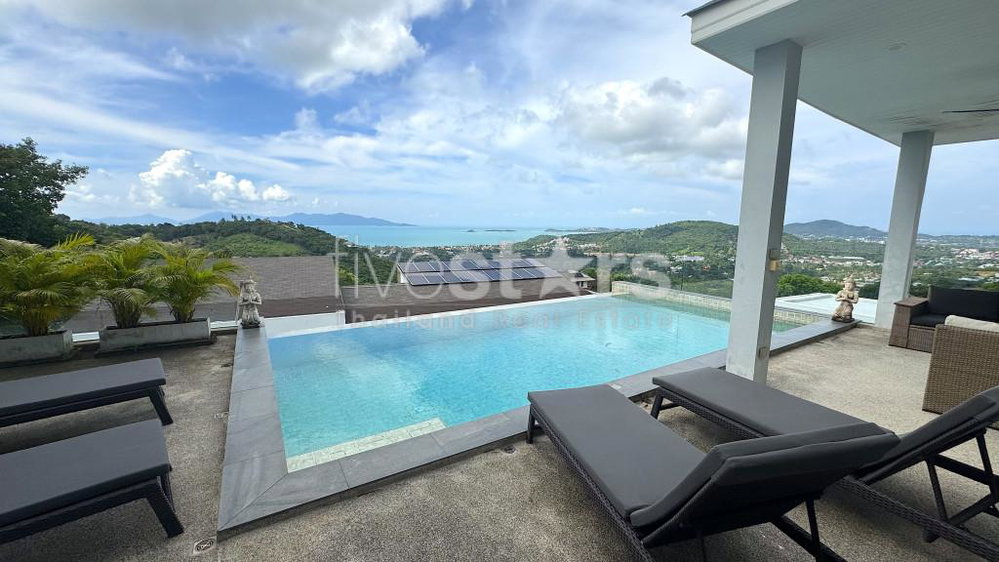 3 bedroom sea-view villa for sale on Bophut hill 412861869