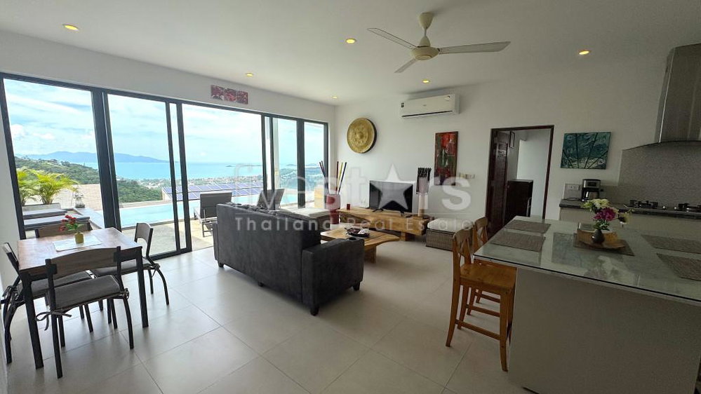 3 bedroom sea-view villa for sale on Bophut hill 412861869