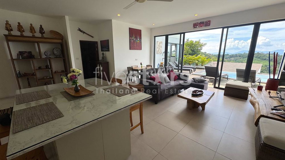 3 bedroom sea-view villa for sale on Bophut hill 412861869