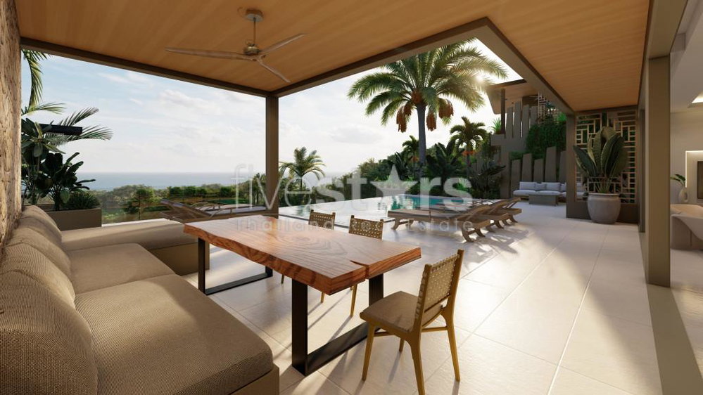 Stunning 4 bedrooms seaview villa for sale in Bophut Hill 2233460901