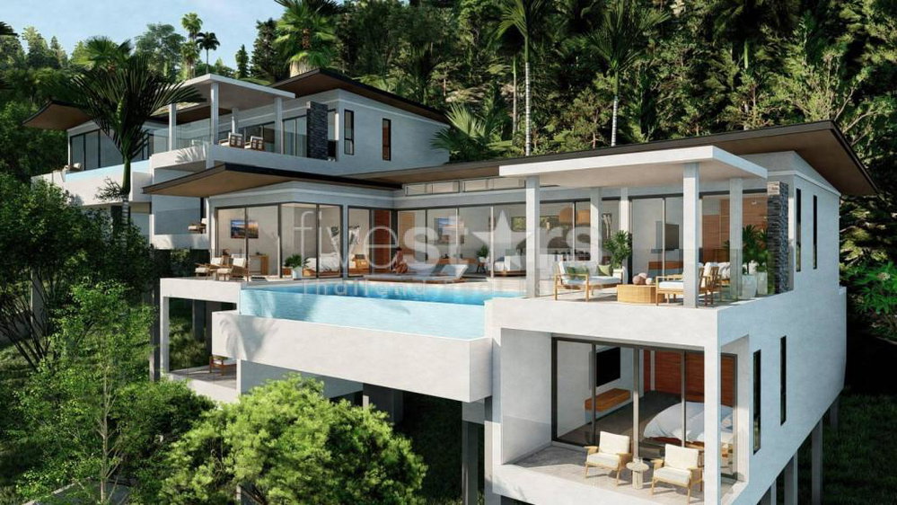 Luxury 4-Bedroom Panoramic Sea View Villa for Sale – Chaweng, Koh Samui 1398222808