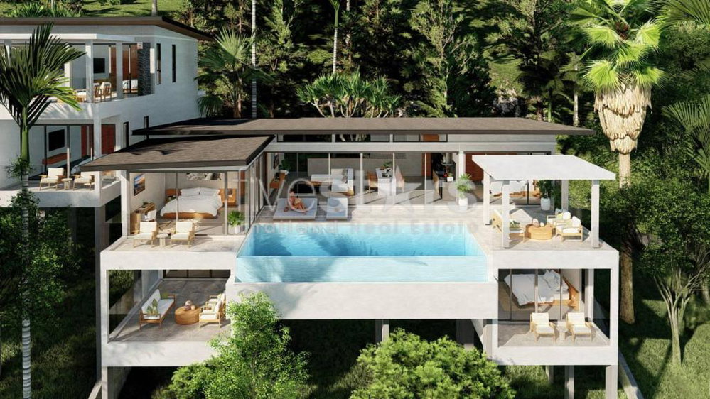 Luxury 4-Bedroom Panoramic Sea View Villa for Sale – Chaweng, Koh Samui 1398222808