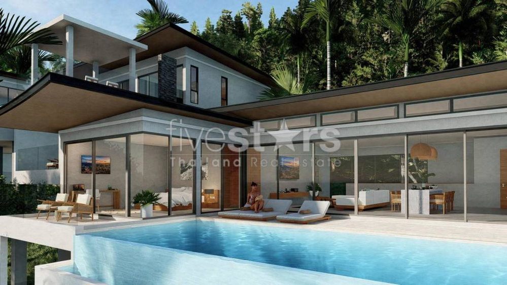 Luxury 4-Bedroom Panoramic Sea View Villa for Sale – Chaweng, Koh Samui 1398222808