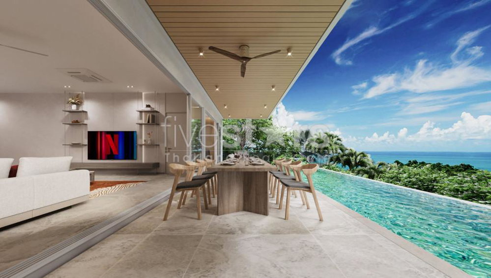 4 Bedrooms Sea-View Villas for Sale, Lamai 591256407