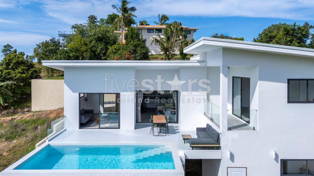 Modern Hillside 3-Bedroom Pool Villa for Sale in Bophut, Koh Samui 375815628