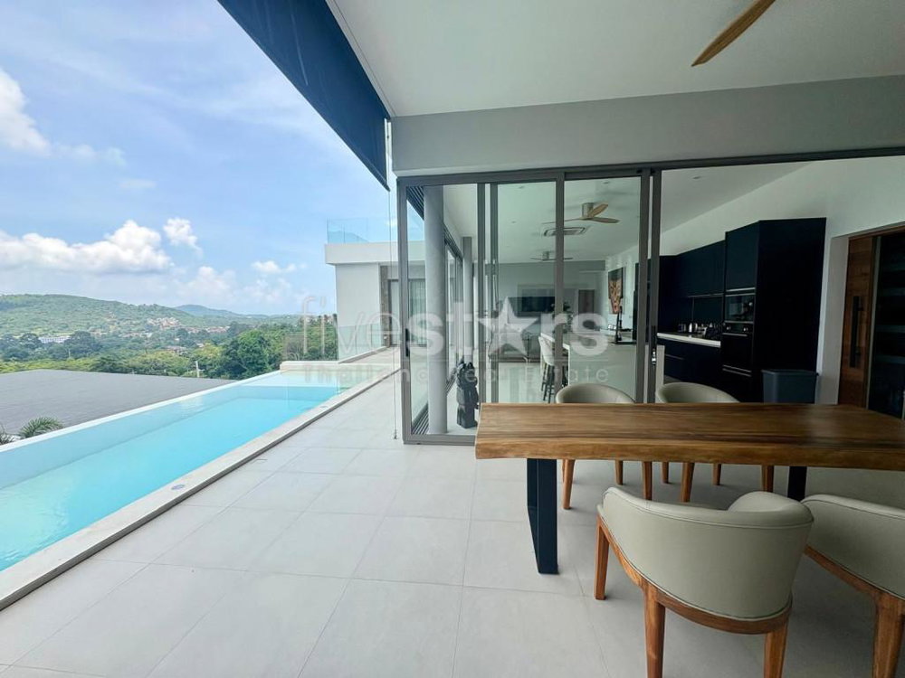 Modern Tropical Sea View 4-Bedroom Villa for Sale in Bophut 2281891951