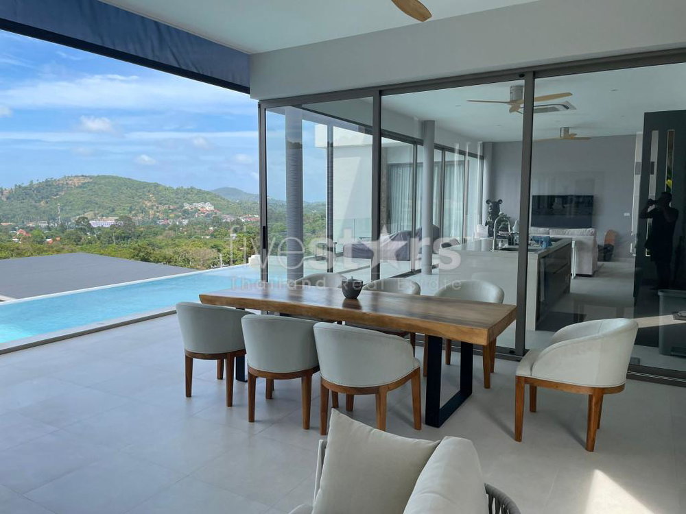 Modern Tropical Sea View 4-Bedroom Villa for Sale in Bophut 2281891951