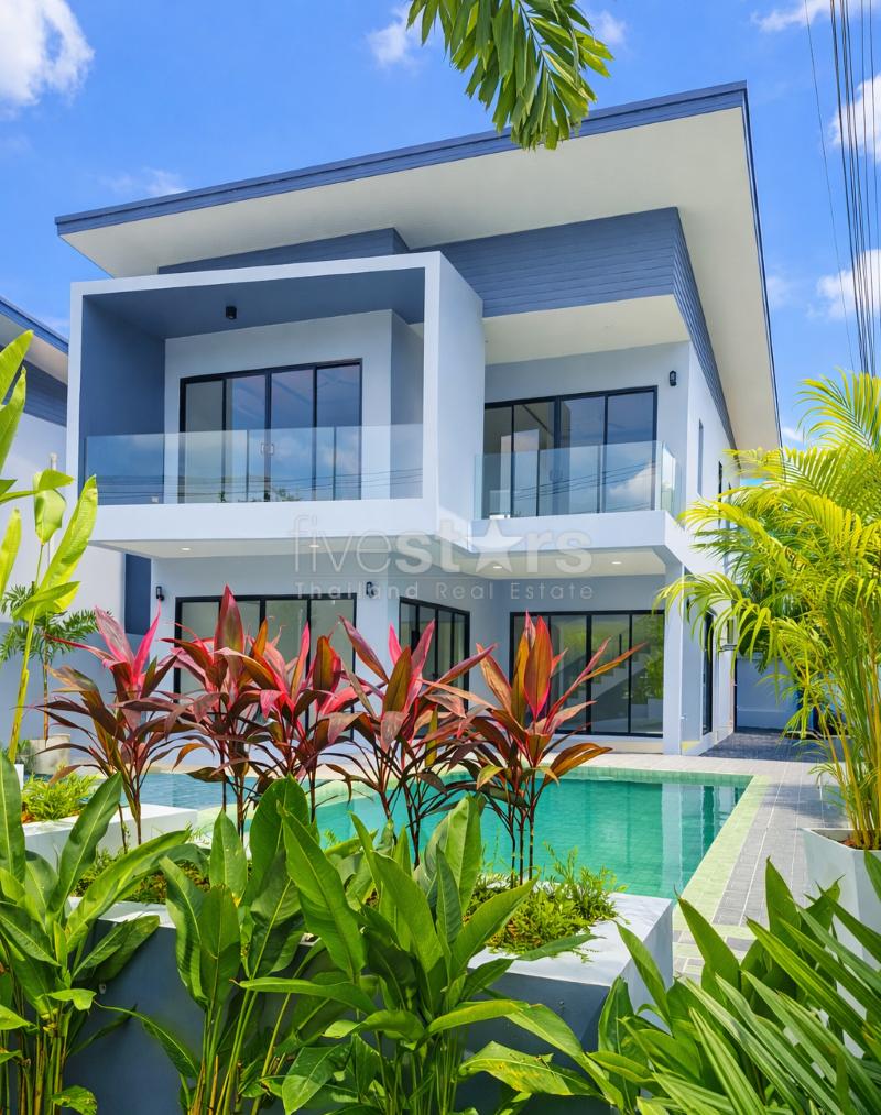 Modern 3-Bedroom Pool Villa with Mountain View – Maenam 285981141