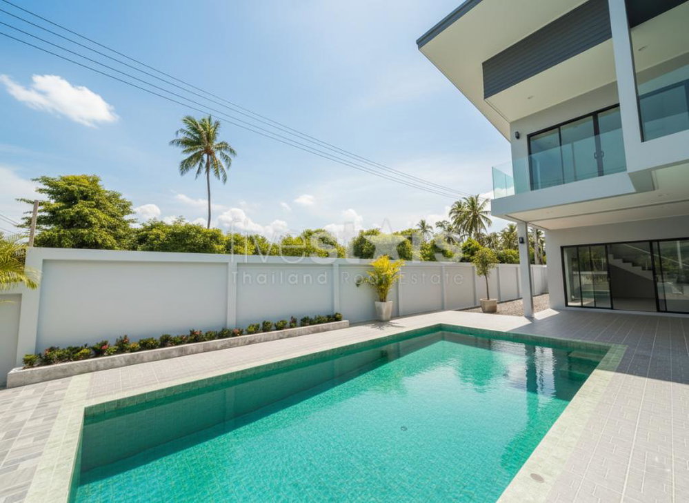 Modern 3-Bedroom Pool Villa with Mountain View – Maenam 285981141