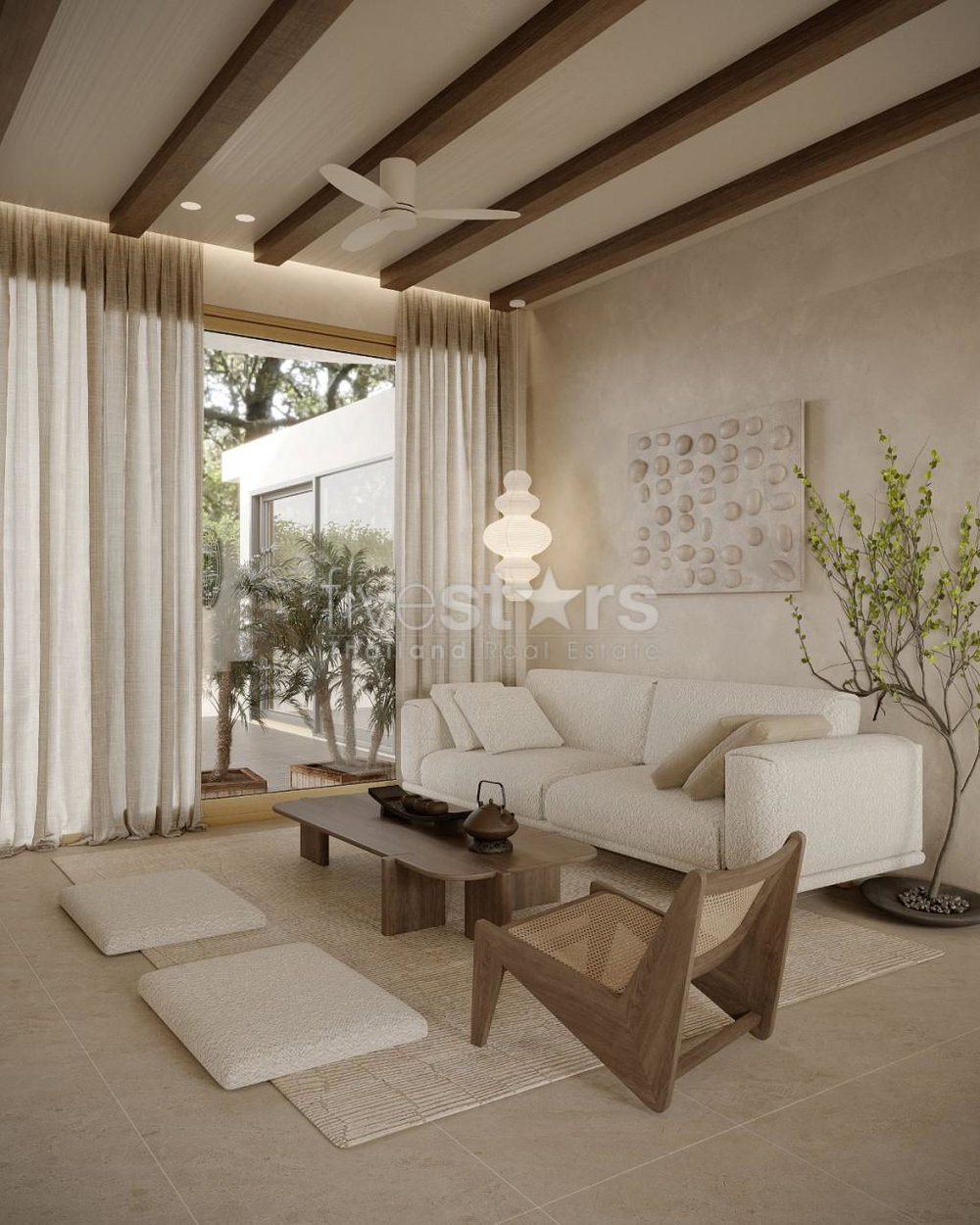 3-Bedroom Modern Japandi Villa for Sale in Chaweng, Koh Samui 135301268