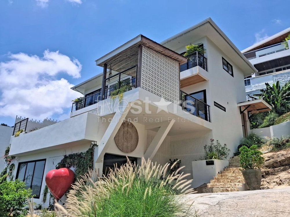 Exceptional 3-Bedroom Villa – Balinese Design & Panoramic Sea View Bophut, Koh Samui 1689095991
