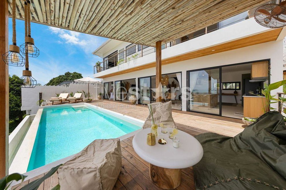 Exceptional 3-Bedroom Villa – Balinese Design & Panoramic Sea View Bophut, Koh Samui 1689095991