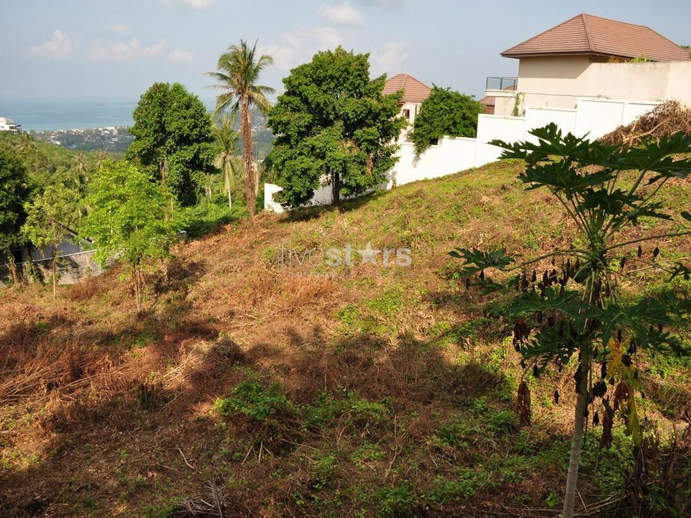 2,400m2 sea view plot on Bophut Hills 1234647988