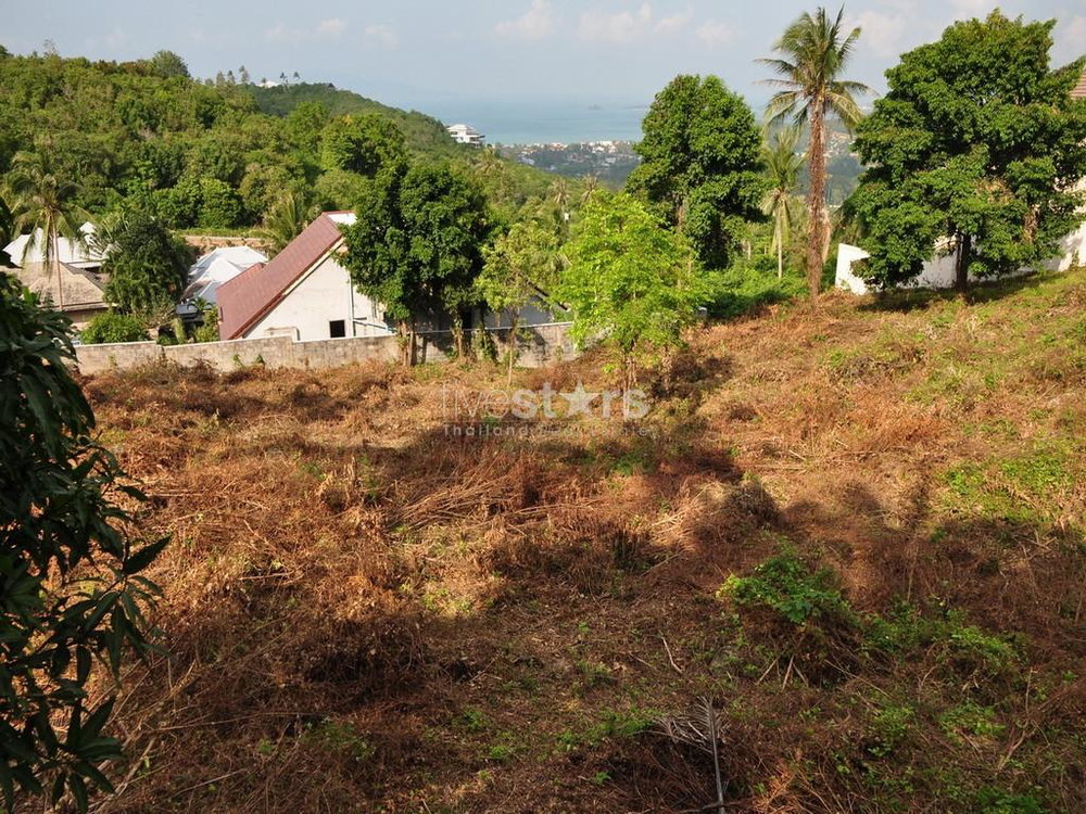 2,400m2 sea view plot on Bophut Hills 1234647988