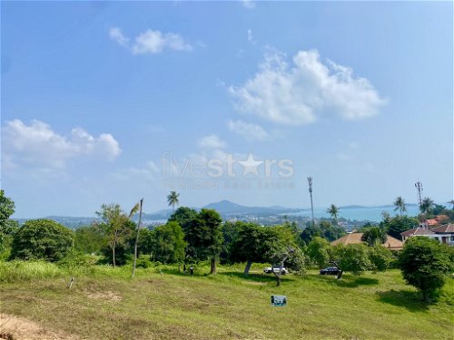 Sea-view land plot for sale in Chaweng hill. 4231559314