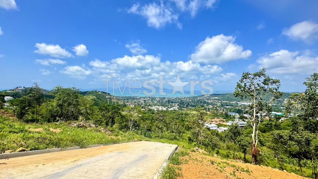 Amazing sea-view land plot for sale in Bophut Hill