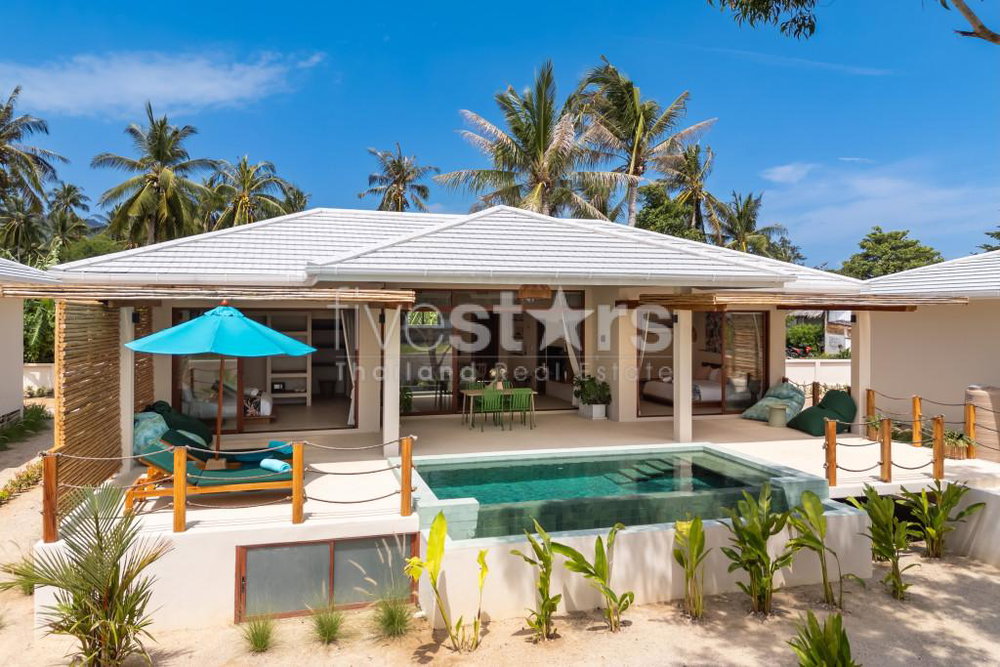Beachfront Residence with 4 Villas for Sale – Ban Tai Beach, Koh Phangan 3985845884