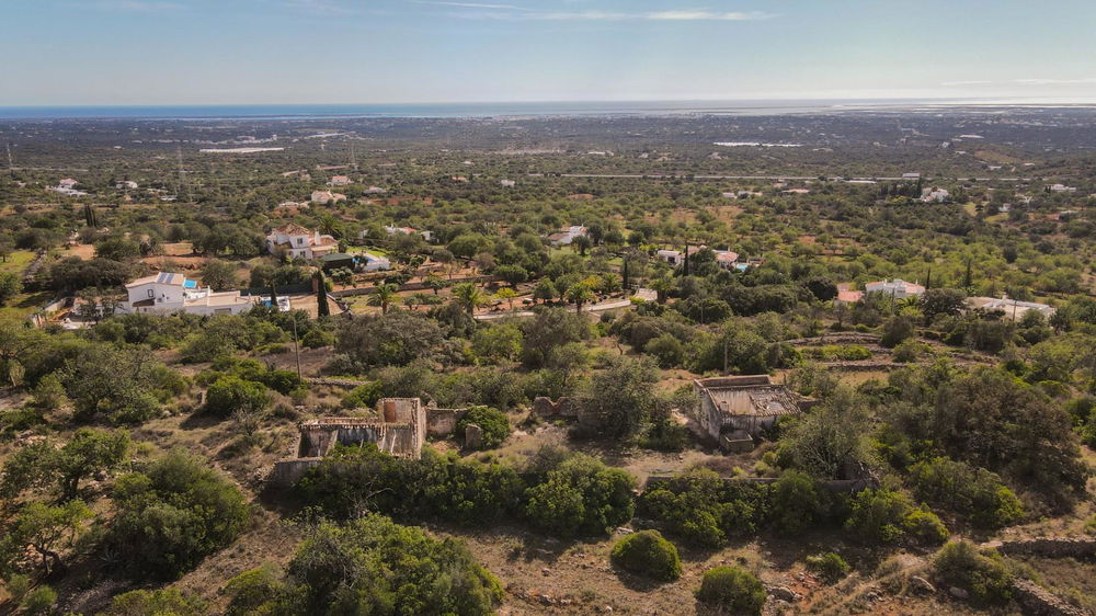 Property with 2 plots with a total of 2,6 Hectares with 2 ruins that can be extend for 2 houses or Rural Turism , in Estoi in a very quiet place with wonderful sea view 605313923