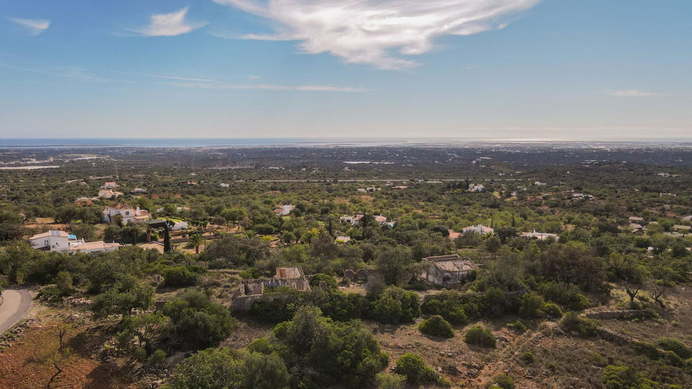 Property with 2 plots with a total of 2,6 Hectares with 2 ruins that can be extend for 2 houses or Rural Turism , in Estoi in a very quiet place with wonderful sea view 605313923