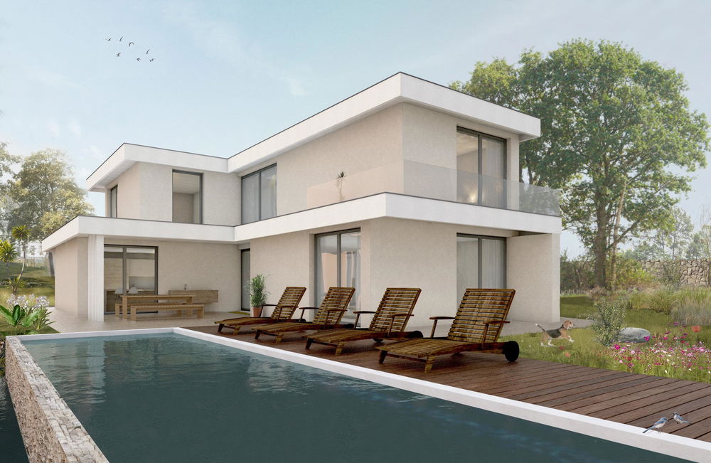 Elegant 4 bedroom villa of 537 m2 house, under construction, in the outskirts of Loulé with a spectacular country view 232453445