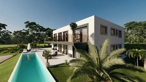 Timber frame house with 5-ensuite bedrooms nestle in the gentle hills of Sao Bras de Alportel – A unique concept 439905077