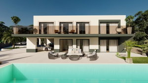 Timber frame house with 5-ensuite bedrooms nestle in the gentle hills of Sao Bras de Alportel – A unique concept 439905077