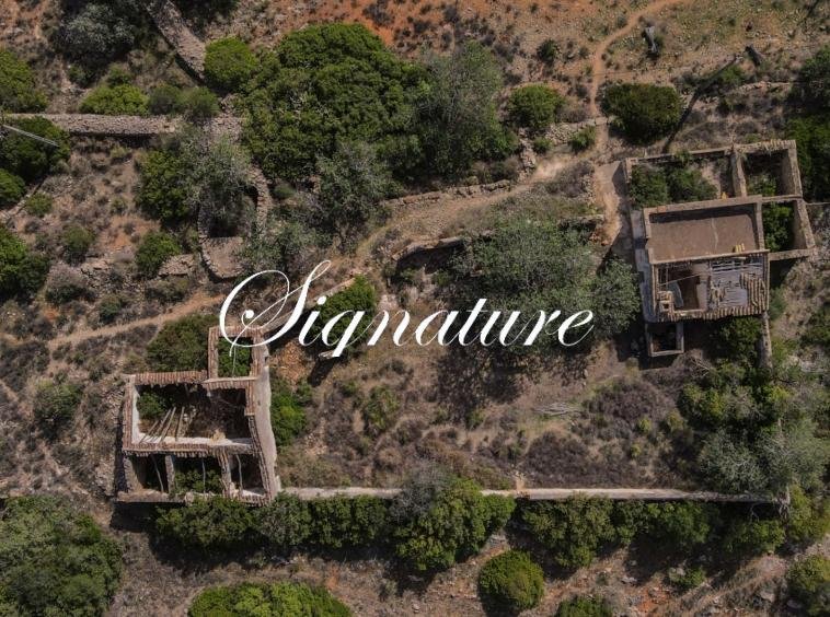 Property with 2 plots with a total of 2,6 Hectares with 2 ruins that can be extend for 2 houses or Rural Turism , in Estoi in a very quiet place with wonderful sea view 3691588045