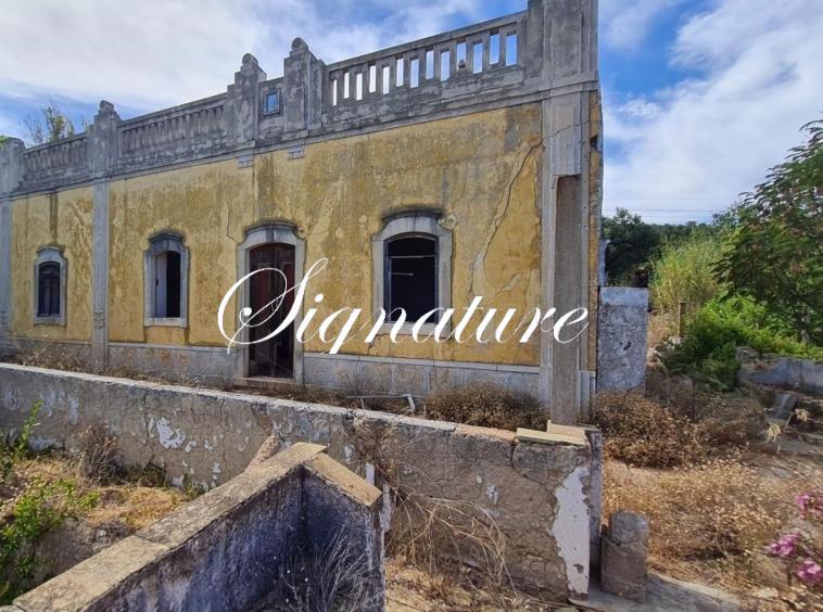 Plot with ruin and submitted project – magnificent sea view, located in Canal, Santa Barbara de Nexe 860638337