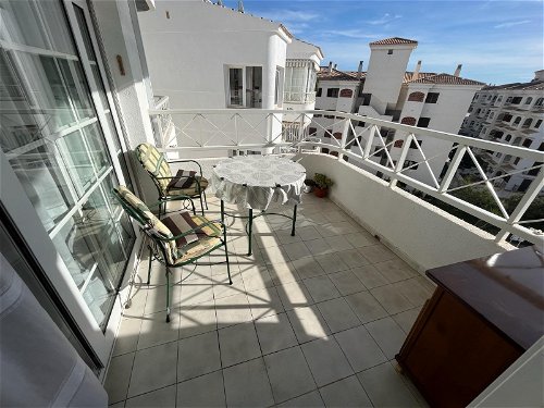 penthouse apartment with two bedrooms and two bathrooms, pool and garage 300m from playa a 3971388791