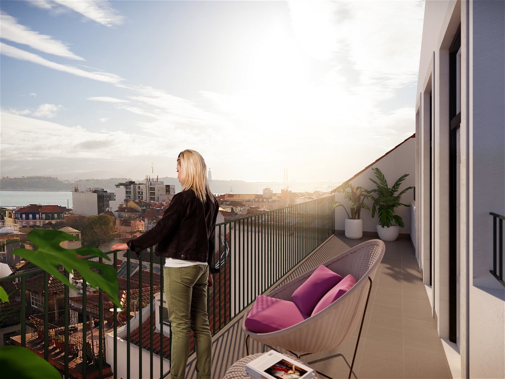 Studio apartment with garden located in Misericórdia, Lisbon 4056078024