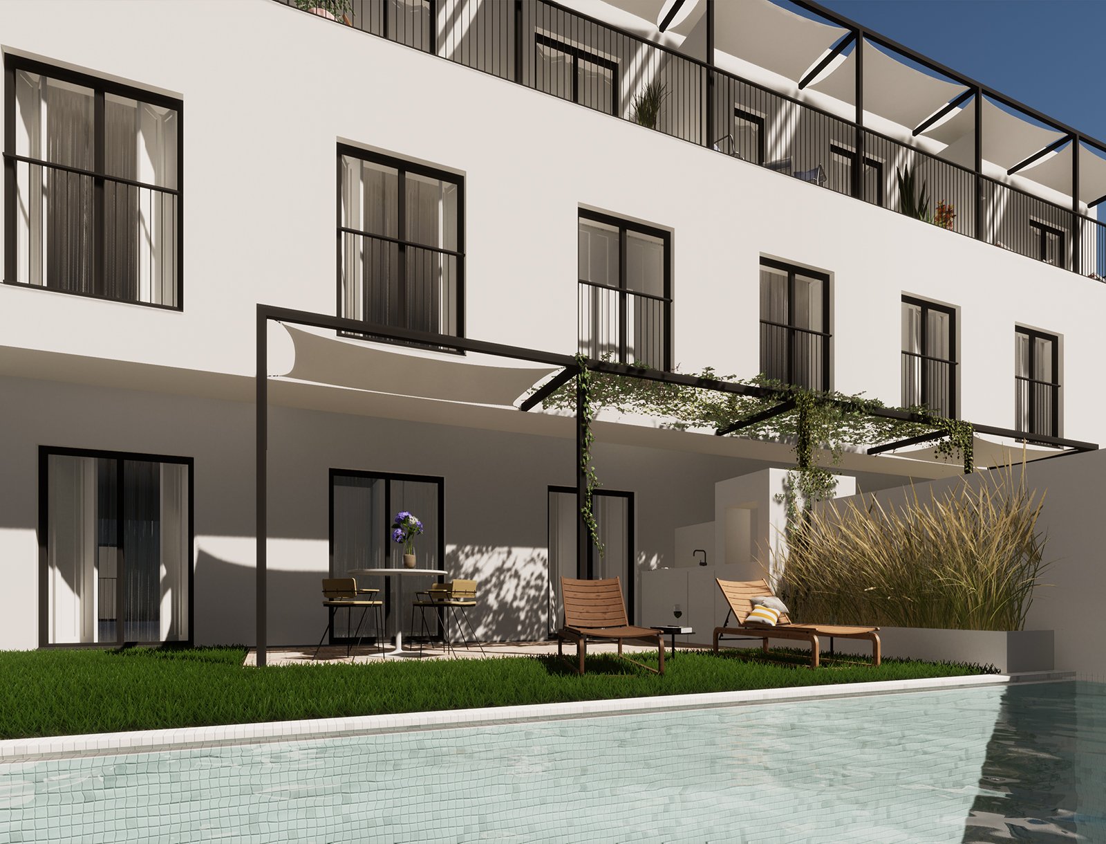 Penthouse 3 bedroom duplex apartment with balcony in new development in Tavira 1543992216