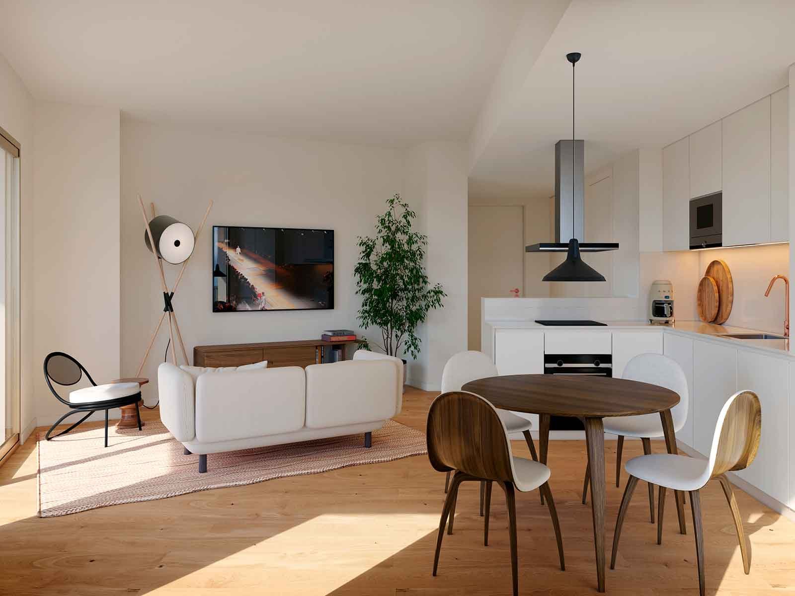 3 bedroom apartment with balcony and parking in new development, Lisbon 3695912726