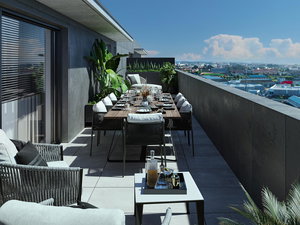 4 bedroom apartment with balcony in new development Matosinhos 3017900087