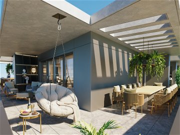 Penthouse 4 bedroom duplex with balcony in new development Matosinhos 4238350064