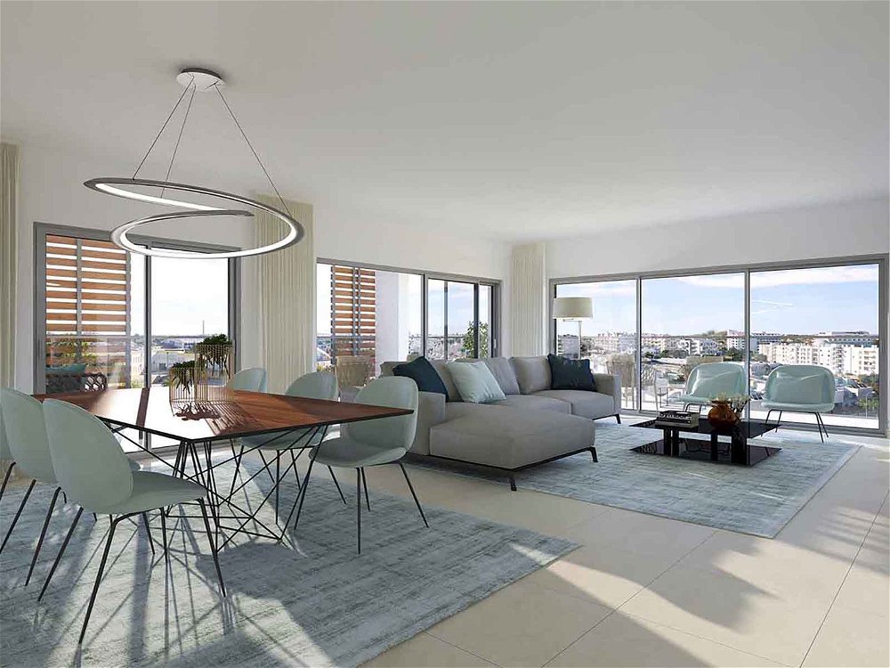 3 bedroom apartment with balcony in new development in the Algarve 6270297