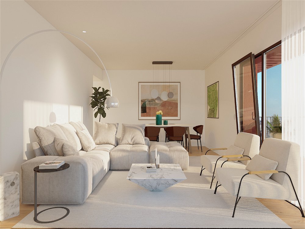 2 bedroom apartment with balcony in new development, Almada 3908027652