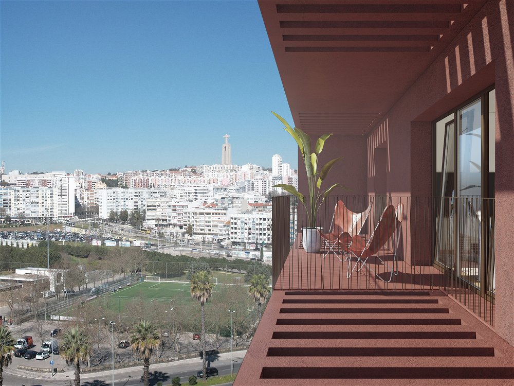 3 bedroom apartment with balcony in new development, Almada 374135106