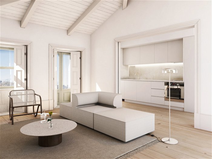 1 bedroom apartment with balcony, in renovated development in Rua do Almada 2247579183