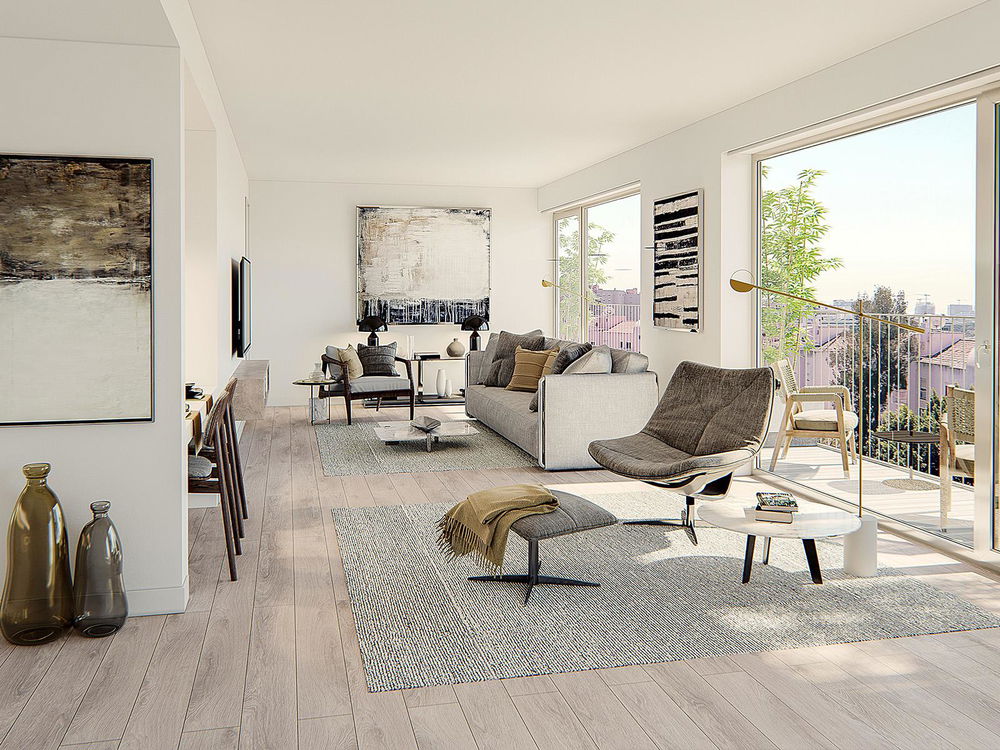 2 bedroom apartment with balcony inserted in new development in Lisbon 3252350401
