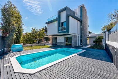 Contemporary 5 bedroom villa with pool, overlooking the Tagus River, in Restelo. 2712828498