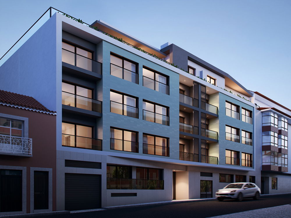 2 bedroom apartment with terrace in new development in Cacilhas 1027957370