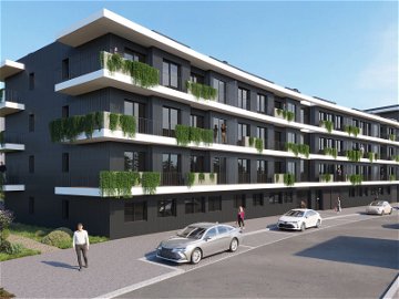2 bedroom flat with parking space in a new development in Areosa 913460924
