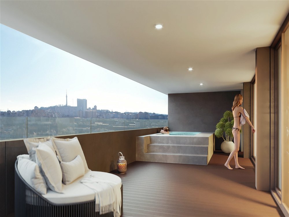 2 bedrooms apartment with balcony inserted in the most recent condominium to emerge on the slopes of the Douro 221675607